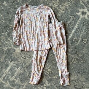 Kids Pajamas in Pink and Yellow